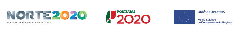 AirPorto Hostel Logos of Funding Entities from FEDER - Norte 2020, Portugal 2020 and União Europeia